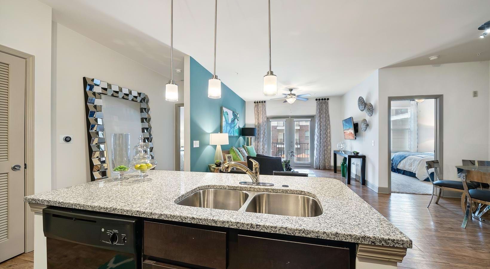 The essence of exceptional living a kitchen with a large island