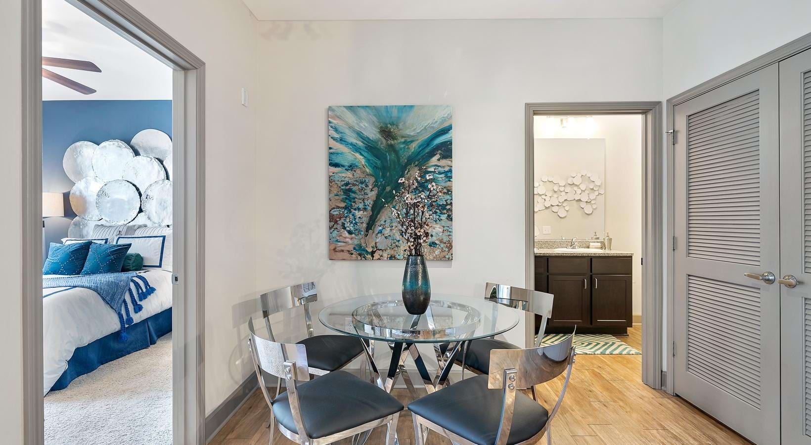 The essence of exceptional living a living room with a table and chairs